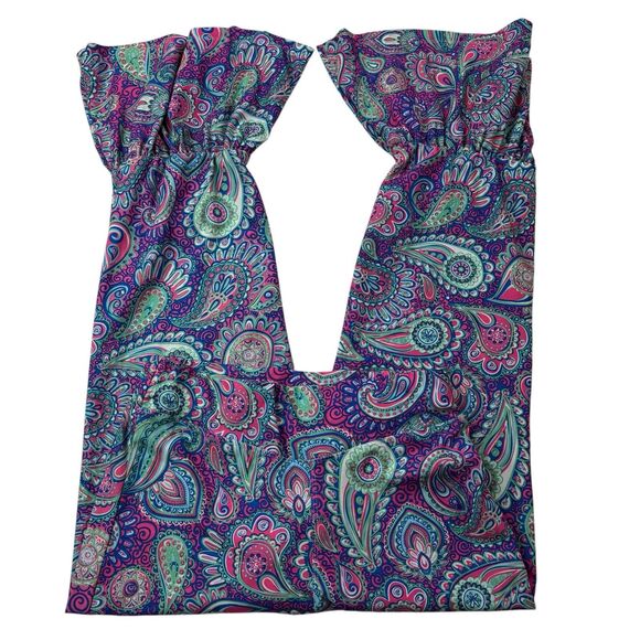 Simply Southern Women's S/M Small Medium Paisley Groovy Bell Button Leggings - Picture 3 of 16